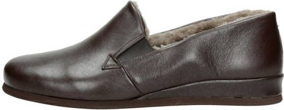 Rohde Mannen Leren Harde zool Pantoffels Sloffen 6420 Bruin - Foto 2