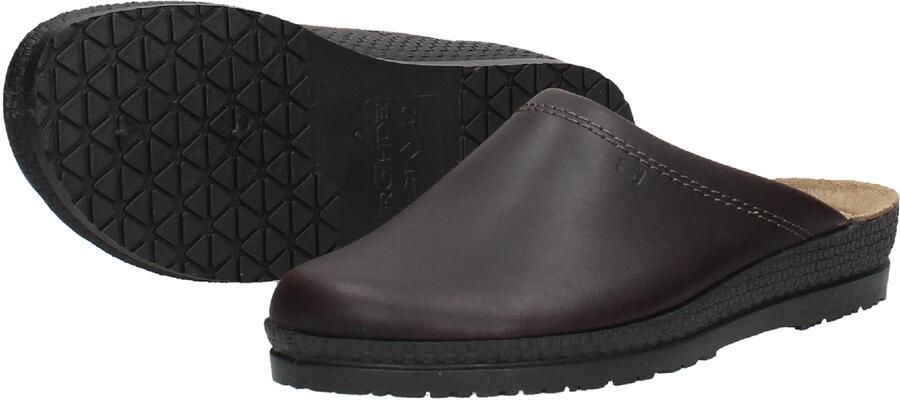 Rohde Heren Pantoffels in Leder (Zwart) - Foto 6