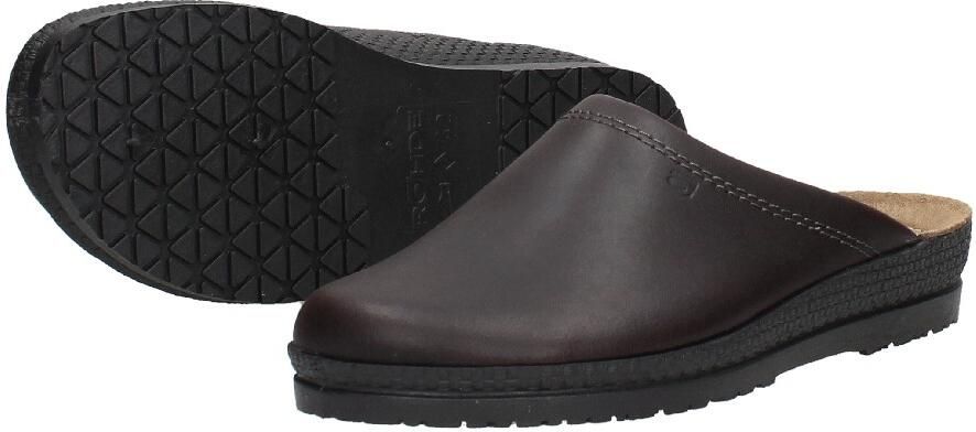 Rohde Heren Pantoffels in Leder (Zwart) - Foto 7