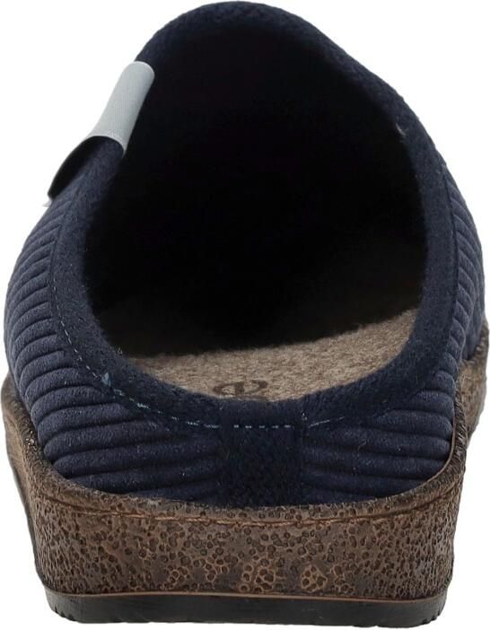 Rohde 6786 55 Pantoffel Open Sloffen Blauw Rib Textiel Heren Blauw - Foto 5
