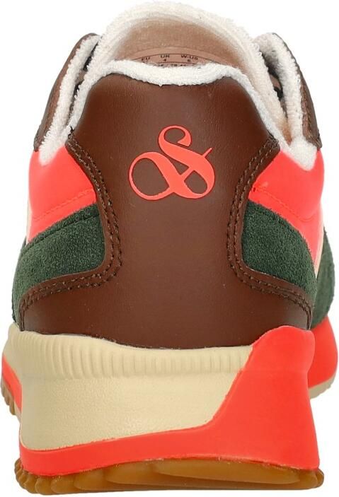 Scotch & Soda Scotch&Soda dames sneakers Vivi suède groen met bruine leopardprint - Foto 6