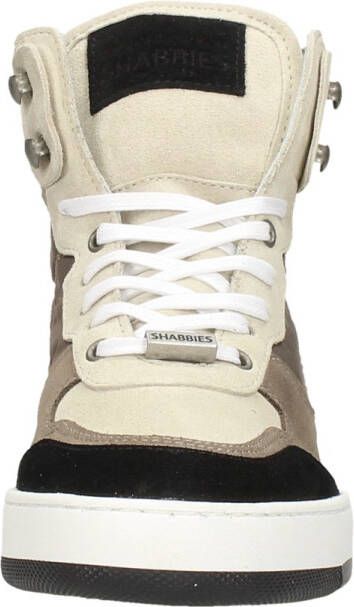Shabbies Amsterdam Revin leren sneakers taupe bruin - Foto 5