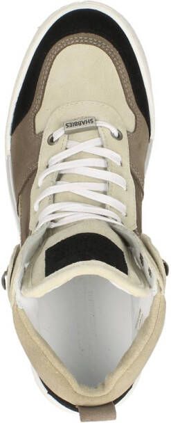 Shabbies Amsterdam Revin leren sneakers taupe bruin - Foto 8