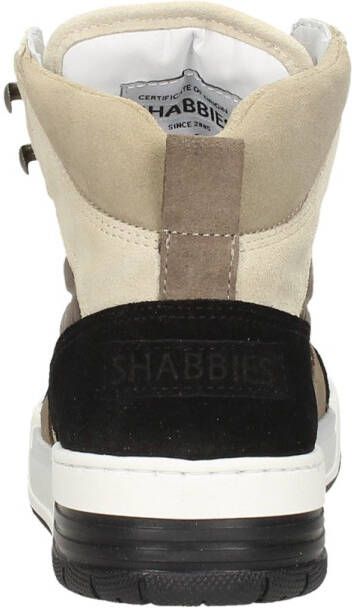 Shabbies Amsterdam Revin leren sneakers taupe bruin - Foto 6