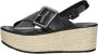 Shabbies Amsterdam Shabbies 154020009 Sandalen Dames Zwart - Thumbnail 3