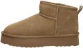Shoecolate Enkellaarsjes Plat - Taupe