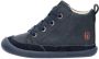 Shoesme Baby Veterschoenen Jongens Dark Bleu Leer - Thumbnail 2