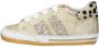 Shoesme gouden babysneaker met shiny strepen en luipaard hiel - Thumbnail 2