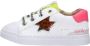 Shoesme SH21S021-A leren sneakers met glitters wit goud Meisjes Leer Panterprint 26 - Thumbnail 4