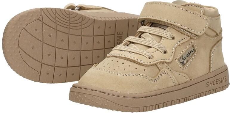 Shoesme Taupe Basket Sneakertje Sneakers Kinderen Unisex Taupe Nubuck - Foto 9