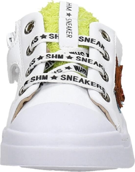 Shoesme SH21S021-A leren sneakers met glitters wit goud Meisjes Leer Panterprint 26 - Foto 7