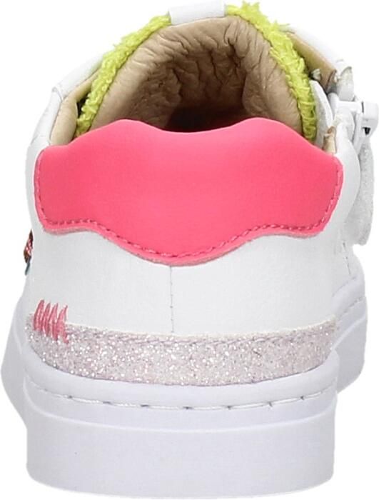 Shoesme SH21S021-A leren sneakers met glitters wit goud Meisjes Leer Panterprint 26 - Foto 9