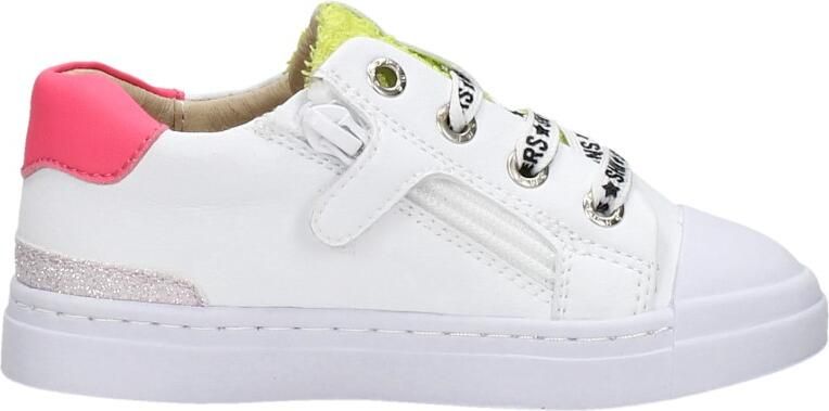 Shoesme SH21S021-A leren sneakers met glitters wit goud Meisjes Leer Panterprint 26 - Foto 10