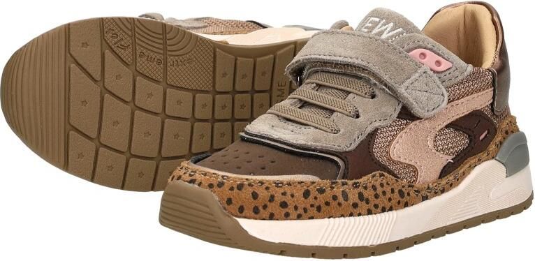 Shoesme leren sneakers brons zwart Meisjes Leer Meerkleurig 23 - Foto 9