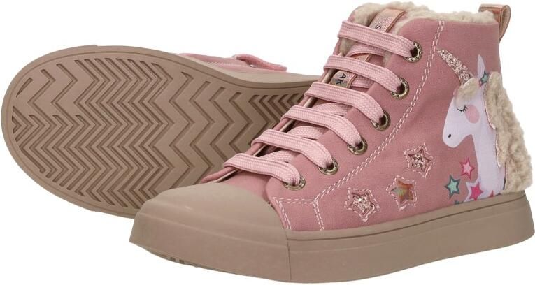 Shoesme Unicorn Veterboots roze Leer Kinderschoenen - Foto 11