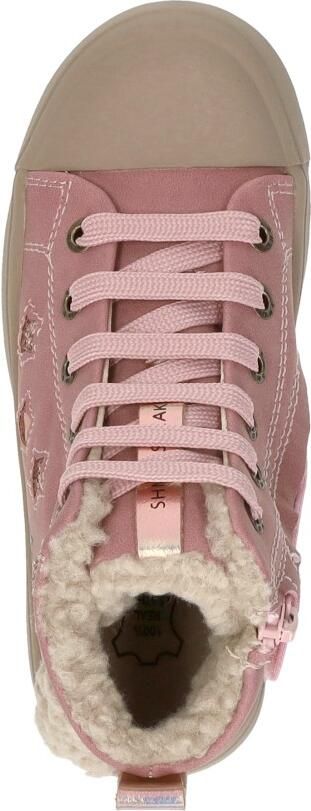 Shoesme Unicorn Veterboots roze Leer Kinderschoenen - Foto 12