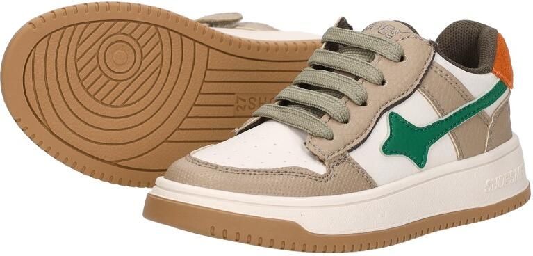 Shoesme NO25W015-B JongensLage schoenenKindersneakers Wit beige - Foto 6