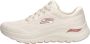 Skechers Arch Fit 2.0 Big League Dames Sneakers Gebroken Wit Roze - Thumbnail 3