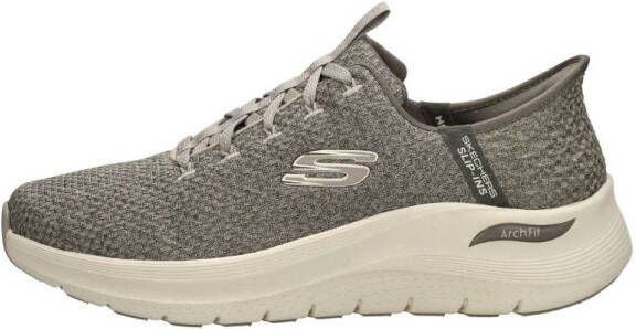 Skechers Hands Free Slip-Ins Arch Fit Summit heren sneaker Taupe - Foto 4