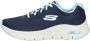 Skechers Arch Fit Big Appeal Dames Sneakers Navy Light Blue - Thumbnail 2