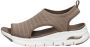 Skechers Arch Fit Darling Days VEGAN Sandaal Sandalen Dames Bruin - Thumbnail 5