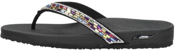 Skechers Arch Fit Meditation -Glam Gal Dames Slippers Zwart;Multicolour - Foto 5