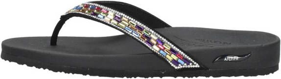 Skechers Arch Fit Meditation -Glam Gal Dames Slippers Zwart;Multicolour - Foto 3