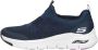 Skechers Arch Fit Modern Rhythm Dames Instappers Donkerblauw - Thumbnail 3