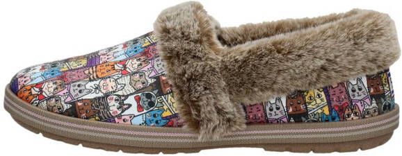 Skechers Pantoffels TOO COZY CHIC CAT Huisschoen met grappige kattenprint - Foto 7