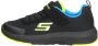 Skechers Dynamic Tread Jongens Sneakers Black Blue Lime - Thumbnail 3