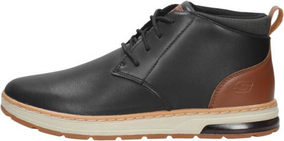 Skechers Evenston Renli leren veterschoenen zwart bruin - Foto 4