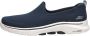 Skechers Go Walk 7 Ivy Dames Instappers Donkerblauw Wit - Thumbnail 3
