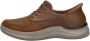 Skechers Hasting Rory Heren Instappers Kastanjebruin - Thumbnail 2