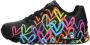 Skechers Sneakers UNO HIGHLIGHT LOVE vrijetijdsschoen lage schoen veterschoen met hartjes-print - Thumbnail 3