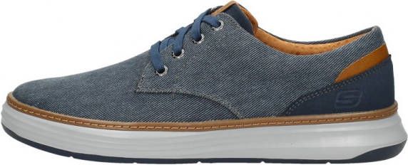 Skechers Moreno Ederson Sneakers Blauw Textiel Heren - Foto 2