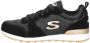 Skechers Zwarte Goldn Gurl Leren Sneakers Black Dames - Thumbnail 4