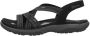 Skechers Reggae Slim Simply Stretch Sandalen Dames Zwart - Thumbnail 4