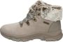Skechers On The Go Joy Plush Dreams 144042 DKTP Vrouwen Grijs Laarzen Sneeuw laarzen - Thumbnail 3