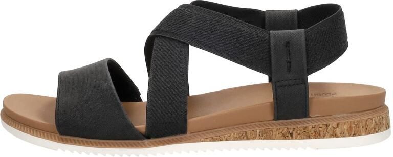 Skechers Bobs Desert Kiss Low Sandalen Plat Zwart - Foto 2