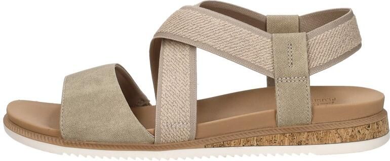 Skechers Bobs Desert Kiss Low Sandalen Plat Beige