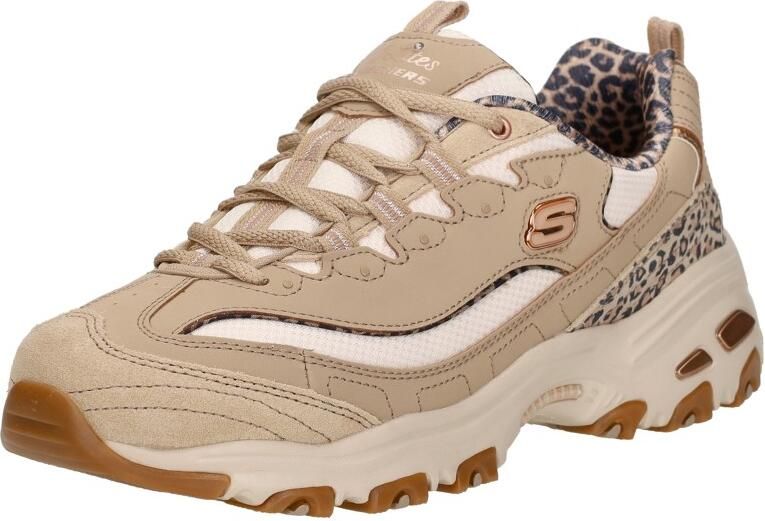 Skechers D'LITES-WILD CHARM Dames Veterschoenen Taupe Multi - Foto 3