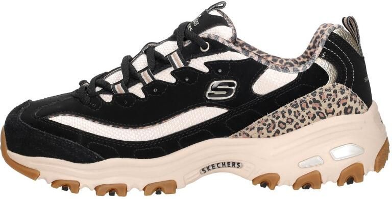 Skechers D'LITES-WILD CHARM Dames Veterschoenen Zwart Multi - Foto 3
