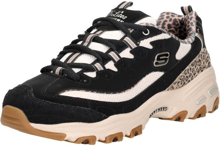 Skechers D'LITES-WILD CHARM Dames Veterschoenen Zwart Multi - Foto 4