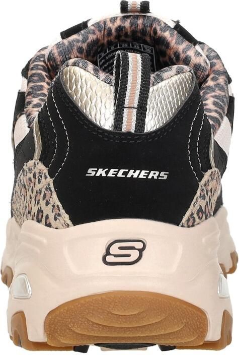 Skechers D'LITES-WILD CHARM Dames Veterschoenen Zwart Multi - Foto 6