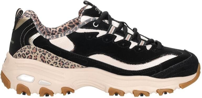 Skechers D'LITES-WILD CHARM Dames Veterschoenen Zwart Multi - Foto 7
