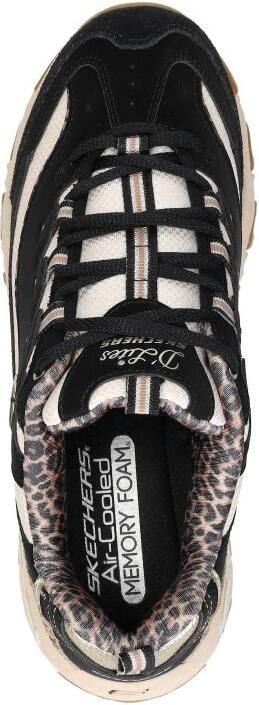 Skechers D'LITES-WILD CHARM Dames Veterschoenen Zwart Multi - Foto 9