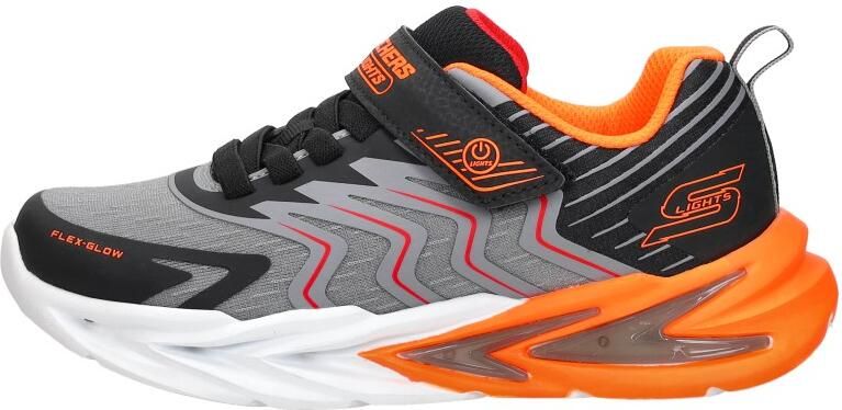 Skechers FLEX-GLOW ULTRA PRISM-PACER Jongens Veterschoenen Zwart Charcoal Rood - Foto 7