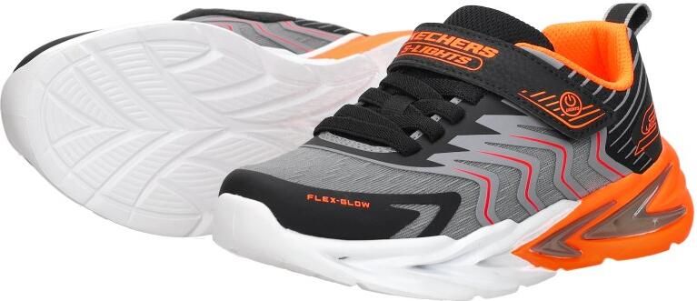 Skechers FLEX-GLOW ULTRA PRISM-PACER Jongens Veterschoenen Zwart Charcoal Rood - Foto 12