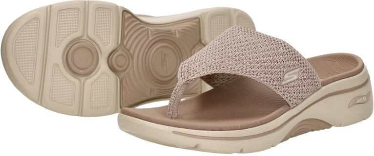 Skechers GO WALK ARCH FIT 2.0 SANDAL Dames Sandalen Taupe - Foto 6