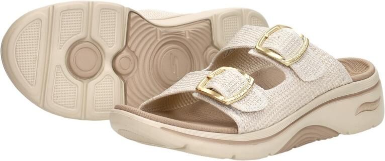 Skechers GO WALK ARCH FIT 2.0 SANDAL-C Dames Slippers Naturel - Foto 13